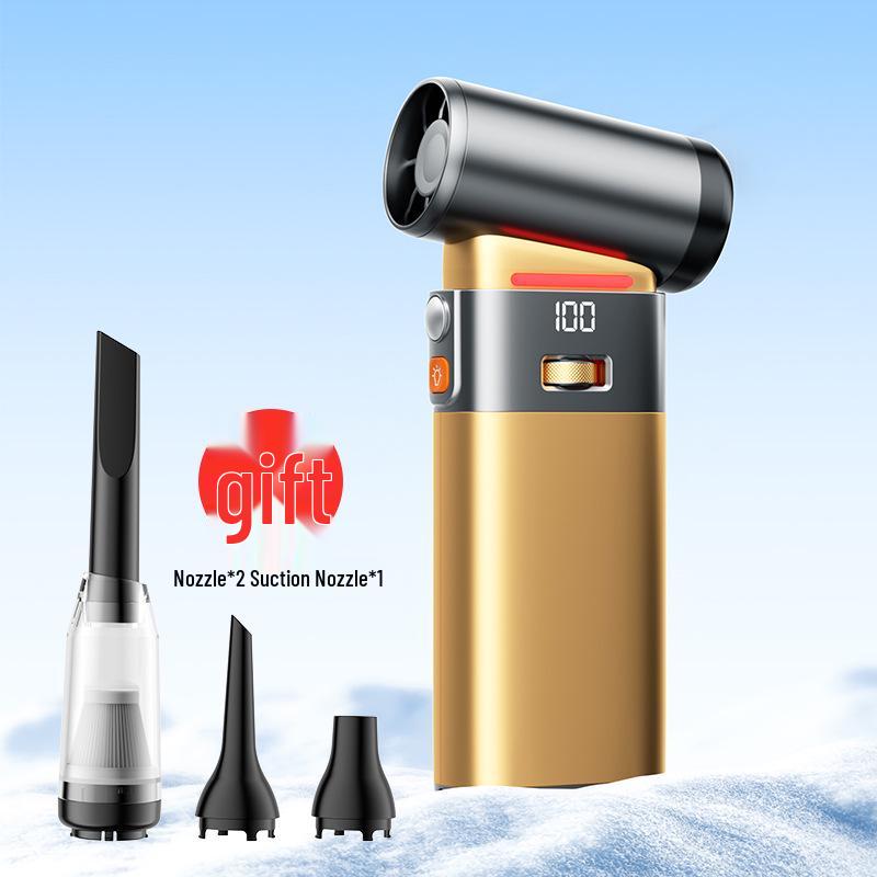 

2026 Portable High-Speed Mini Turbo Fan: Compact Outdoor & Household Rechargeable Wind Cannon Violent Fan золотий