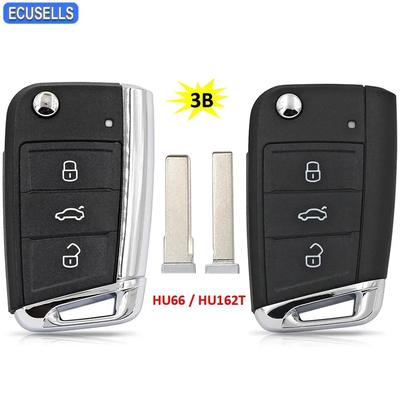 Ecusells MQB Fernschlüssel Schale für V-W Golf VII Golf 7 MK7 Polo Tiguan Touran für Skoda Octavia für Seat HU66 / HU162T Bart