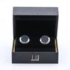Day Dunhill Cadogan AD Coin Cufflinks In Silver and Navy Father's Men's (JSC82H1H) [Used]