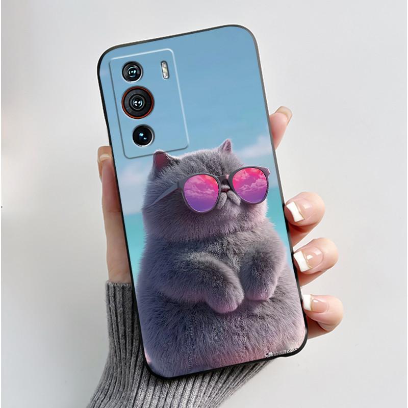 Casing For ZTE Nubia Z40 Pro Case Aesthetic Luxury Cute Cool Boys Girls Cover Black Matte Soft TPU Silicon Shockproof Phone Case