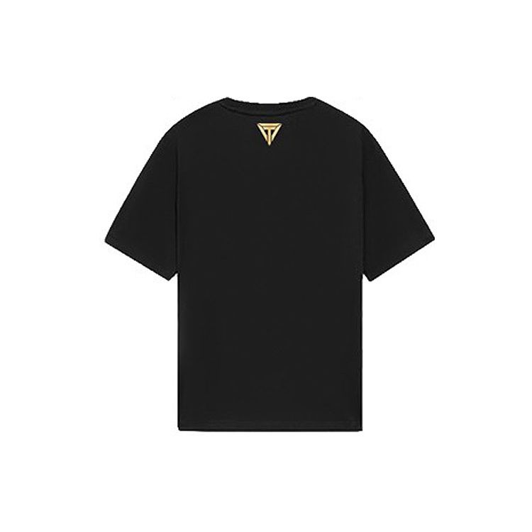 Li-Ning Pure Color Chinese Print Casual Short Sleeve T-Shirt Men Tops Black AHSS511-2