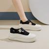 Sommer Neue Ins Atmungsaktive Weiße Schuhe Damen Low-Top Freizeit-Board-Schuhe Plateau-Plateau-Schuhe