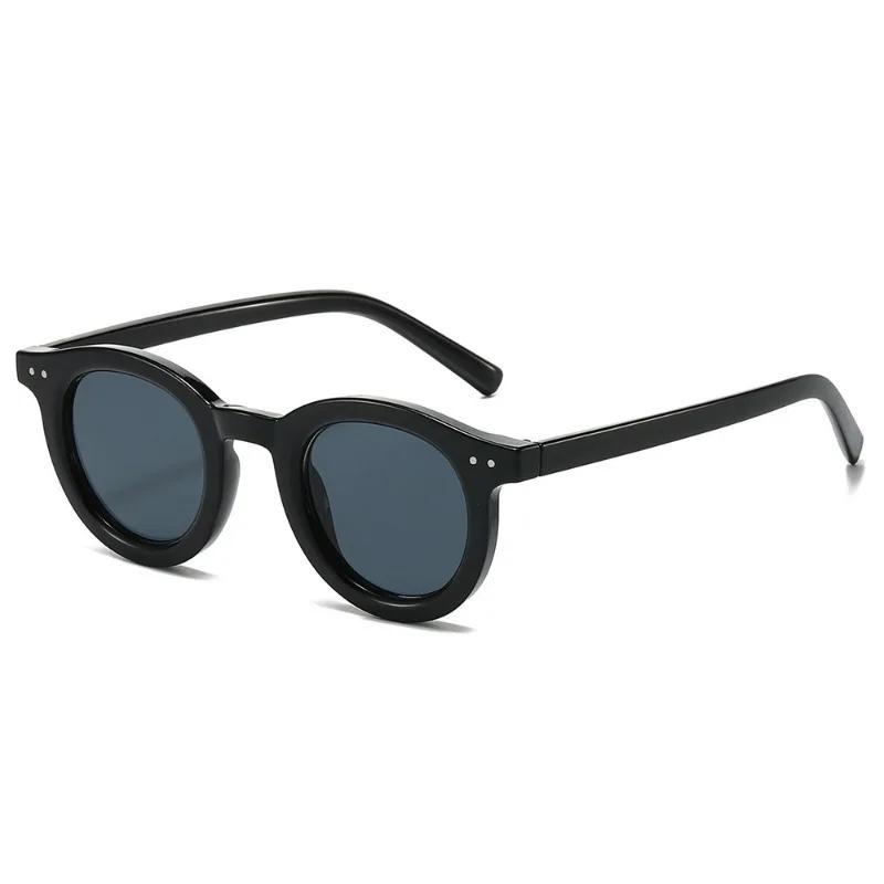 European American Fashion Rice Nail Sunglasses Korean Edition Women Retro Round Eyewear Street Style Sun Glasses