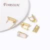 DIY Jewelry Making Earring Multi Styles 18K Gold Plated Natural Shell Earrings Clasps Hooks Earwires Fasteners Accessories