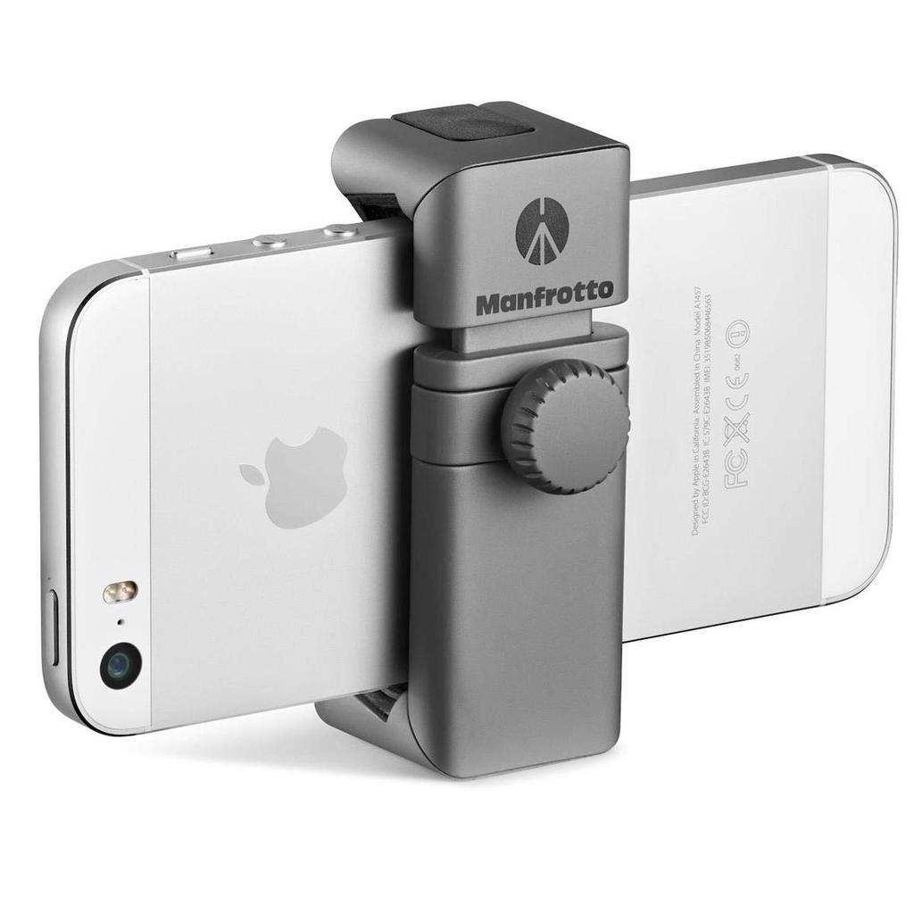 Manfrotto TwistGrip Aluminum Tripod Grip for Smartphone X 3 X Cm Adapter, Silver, 10.7 1.8