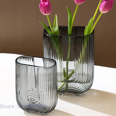 Vază din Sticlă Transparentă Tip U Aranjament Floral Accesorii Hidroponice Vază Flori Decorațiune Modernă Casă Decorațiune Nuntă