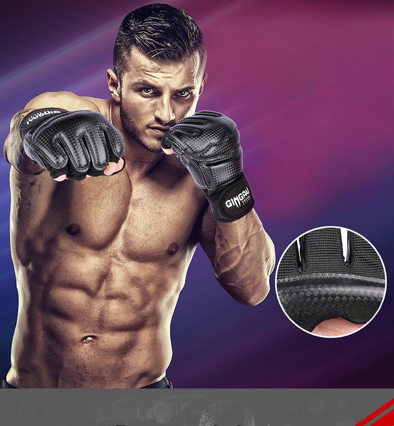 Boxing Gloves Men Half Finger Gloves for Kids Adlut Kick Boxing Taekwondo Hand Guard Sanda MMA Muay Thai Gloves