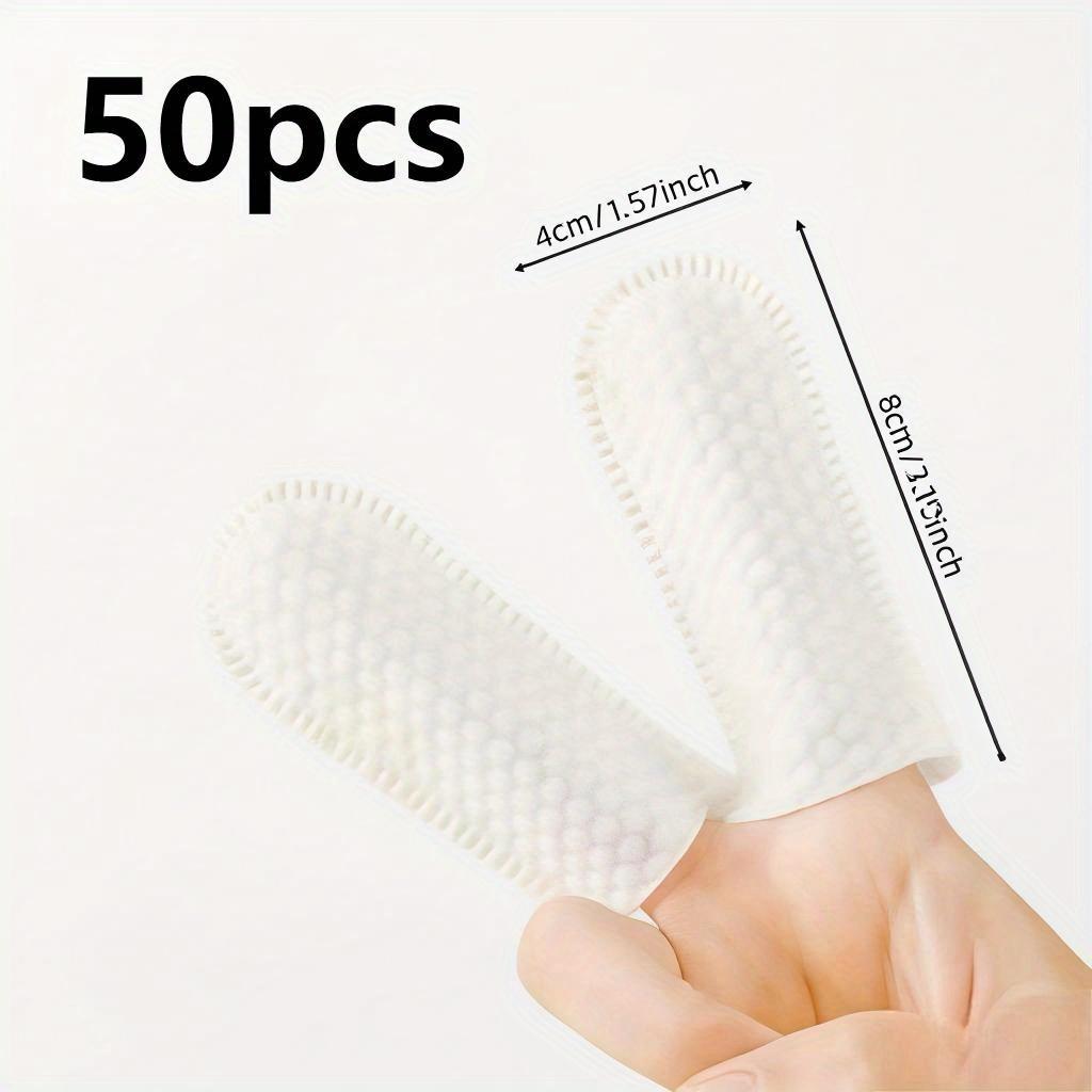 50Pcs/100Pcs Pet Cleaning Finger Cots - Disposable Finger Cots For Dogs And Cats, Tartar Removal, Ear Cleaning, Fresh Breath Essentials 50 pcs