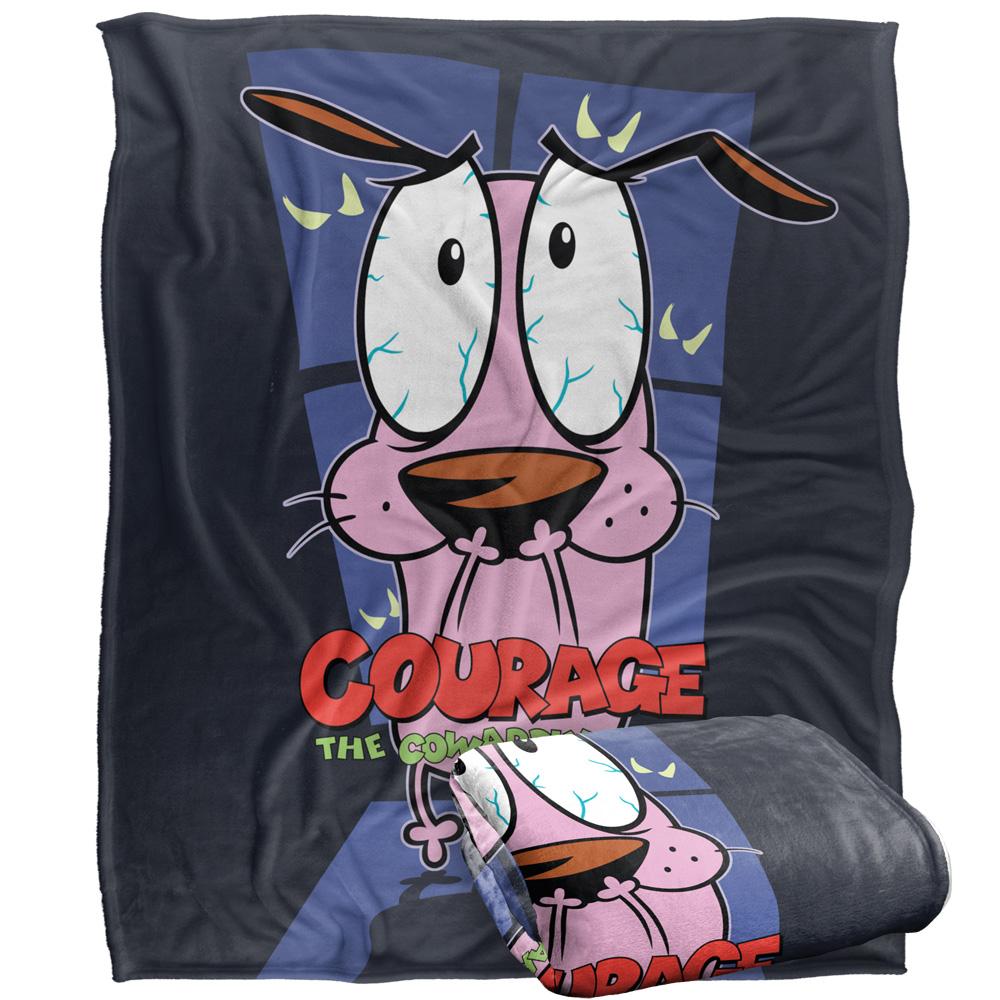 Courage The Cowardly Dog Silky Window Supersoft Blanket