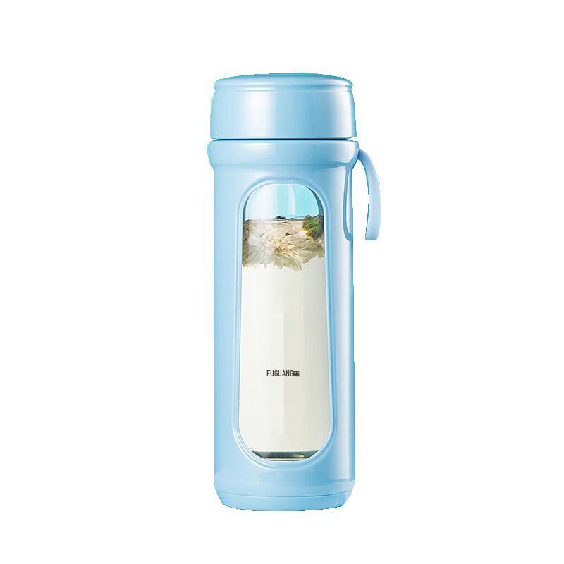Fuguan FG0279-400 Insulated Portable Glass Water Cup