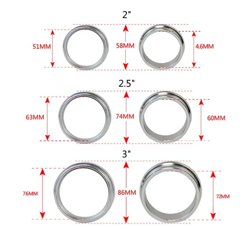 For Intake Throttle Intercooler  Pipe 2"/2.5"/3" 4" Od Exhaust V-band Clamp W Flange System Assenbly Anodized Clamp