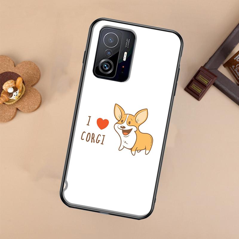 Cartoon Corgi Case For Xiaomi 13 14 Ultra 11T 12T 13T 14T Pro POCO X7 Pro X3 X5 X6 F3 F5 F6 M6 Pro Cover