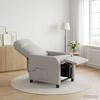 Massage Recliner Chair Cloud Gray Fabric