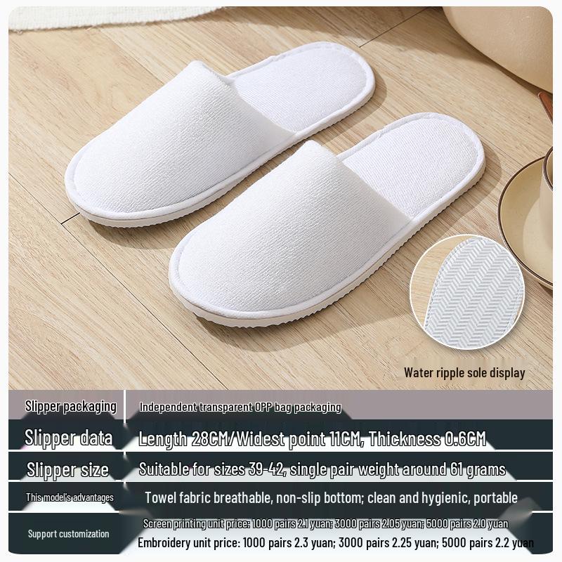 Star Hotel Disposable Non-Slip Slippers for Home & Hospitality Use