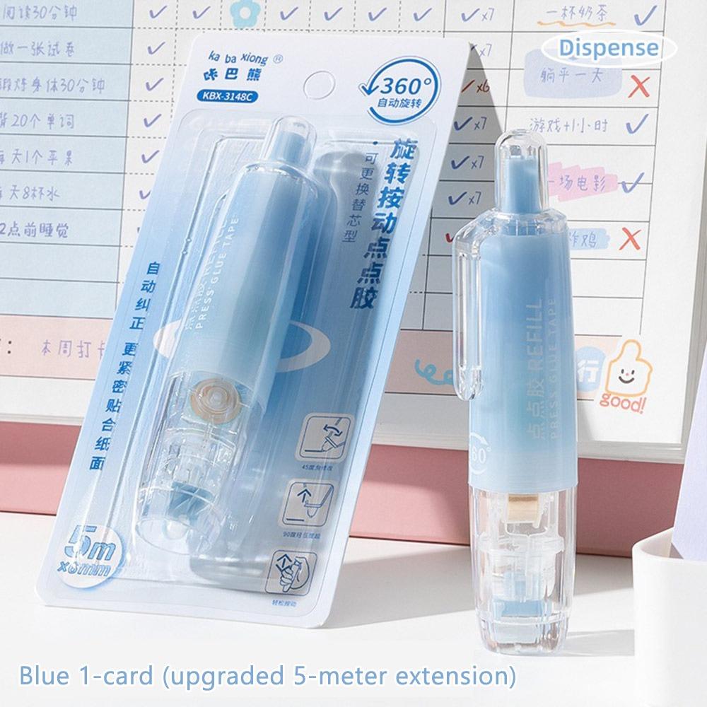 DIY Scrapbooking Glue Tape Press Type Rolling Glue Tape Glue Tape Pen  Student Stationery