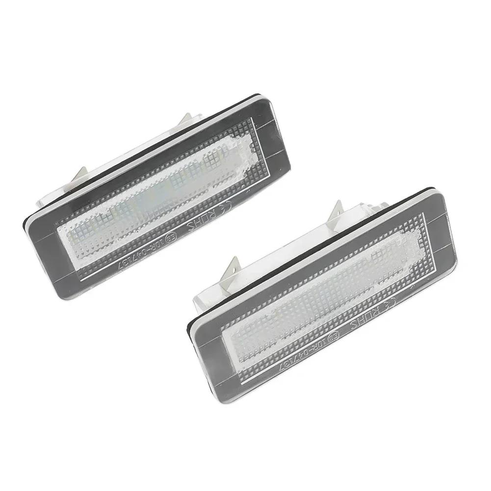 2pcs Car LED License Plate Lights White For Smart Fortwo Coupe /Convertible /Cabrio 450 451 W450 W451 W453 Low Consumption