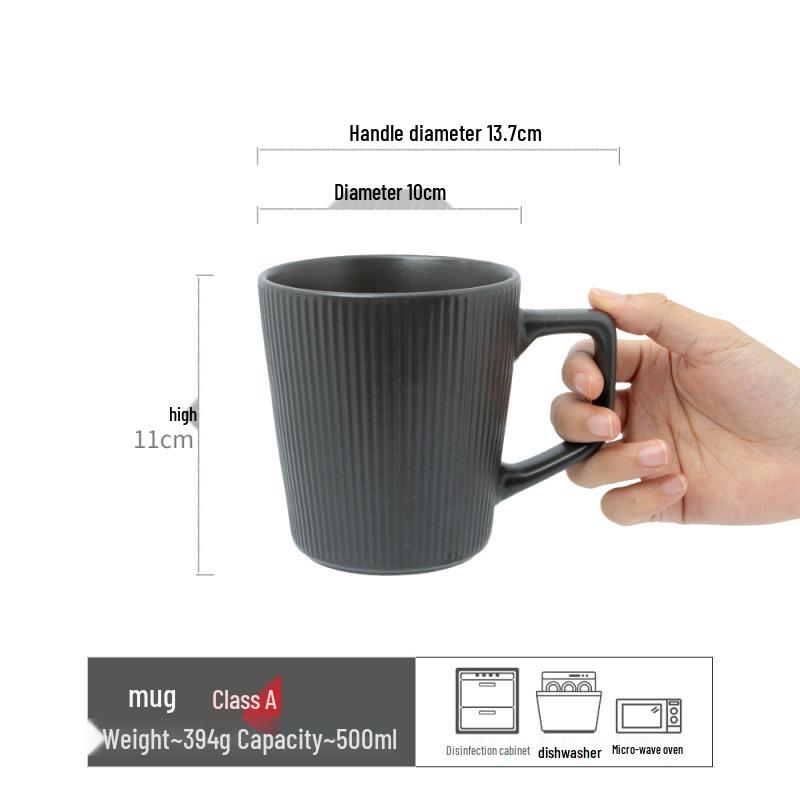 Universal Ceramic Mug for Home or Office - Perfect for Water, Coffee, Milk, or Tea