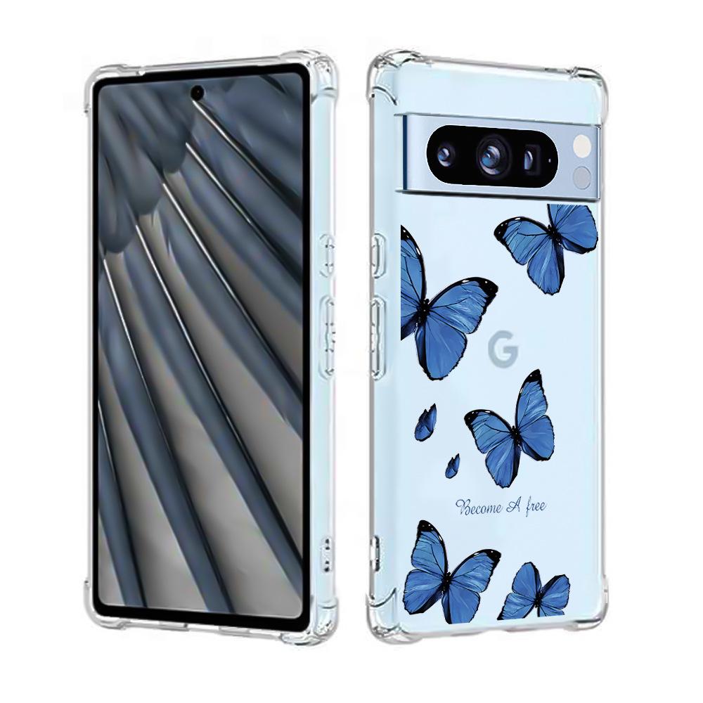 

Чехол Google Pixel 8 Clear Anti-Fall TPU с милым дизайном кошек и собак Google Pixel 6A