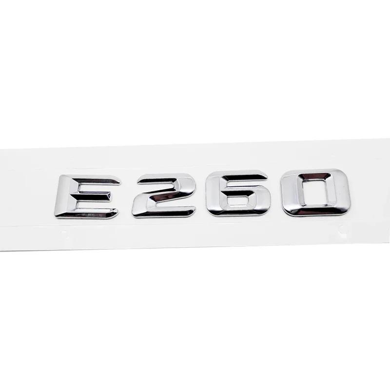 Car Tail Letter Number Emblem Sticker Rear Trunk Badge Decal for Mercedes Benz E Class E53 E55 E63 E200 E220 E230 E240 E250 E260