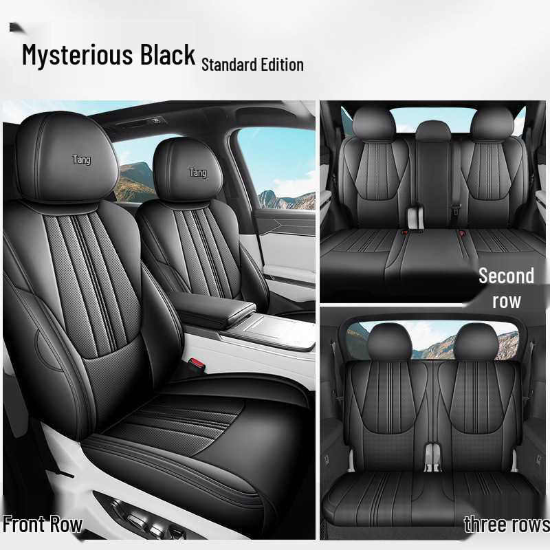 BYD Tang L Full Coverage DMI/EV Seat Covers - Breathable Perforated Cushions for All Seasons