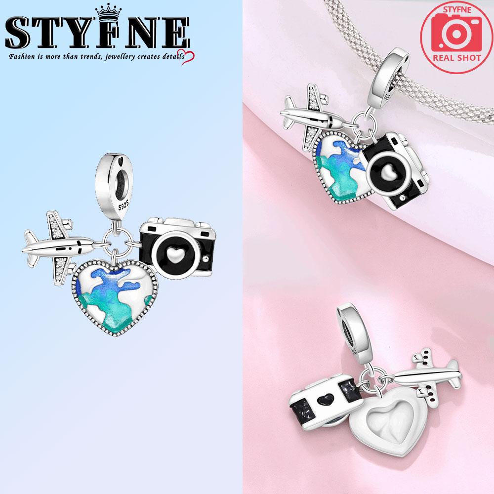 Copper Amusement Park Trojan Dutch Windmill Charms Beads Pendant For Original Bracelet Woman Girl Jewelry