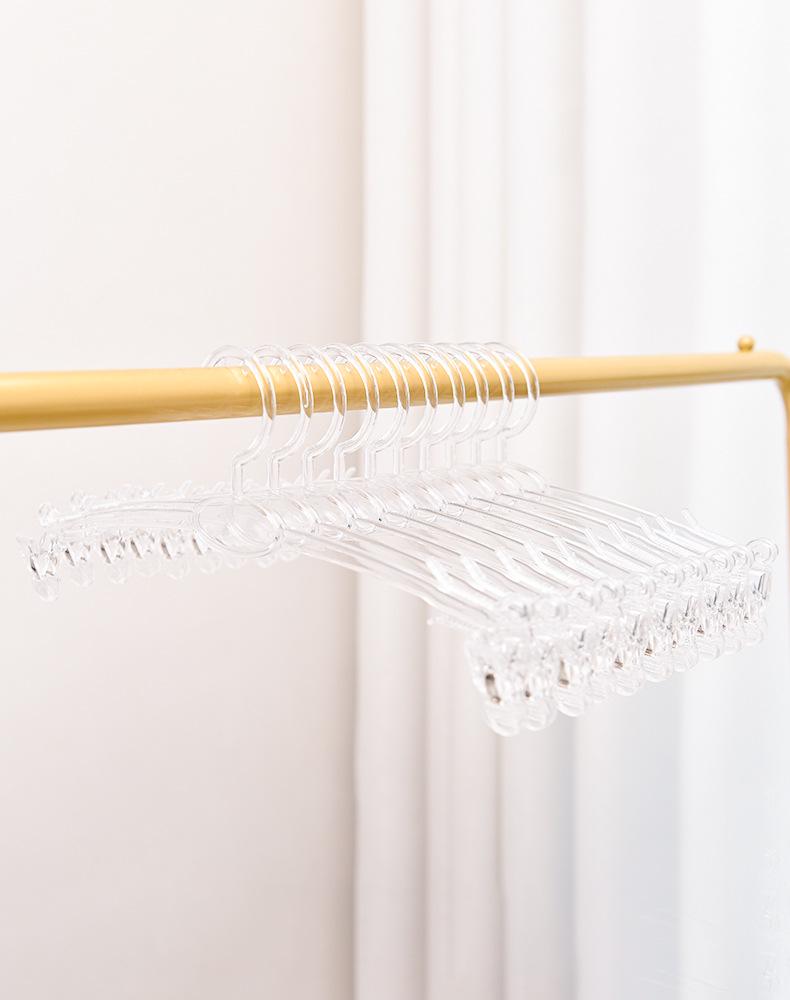 Seamless Plastic Hanger for Men's & Women's Pants, Underwear, Bras, and Panties - Drying Rack with Clips