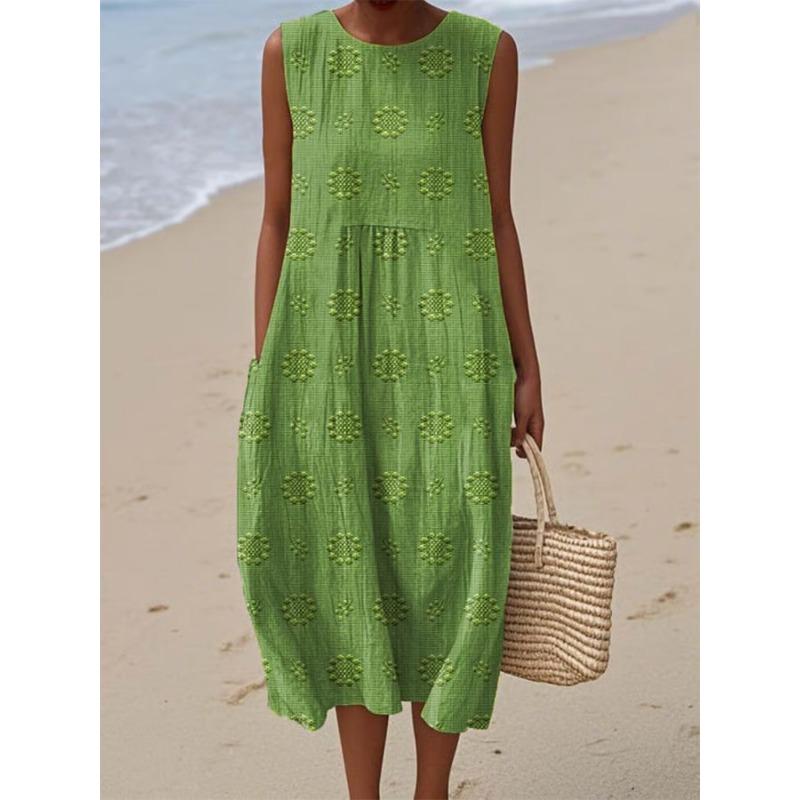 

Модное и стройнящее длинное платье с цифровой печатью, трендовое и персонализированное для женщин XXL зелёный