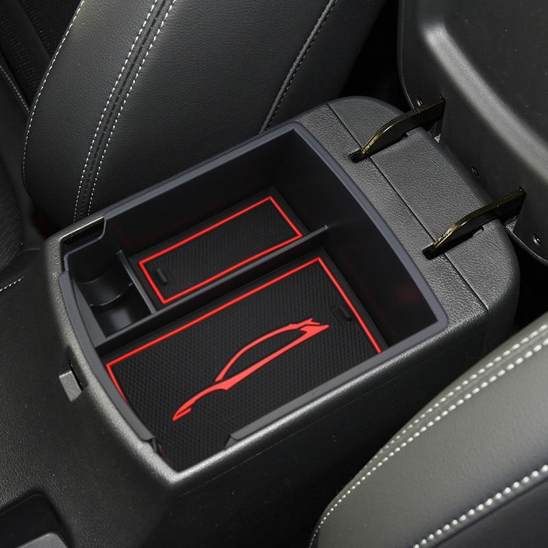 For Hyundai Kona Encino 2017- ABS Car Center Console Armrest Storage Box Rest Stowing Trays Container Organizer Accessories