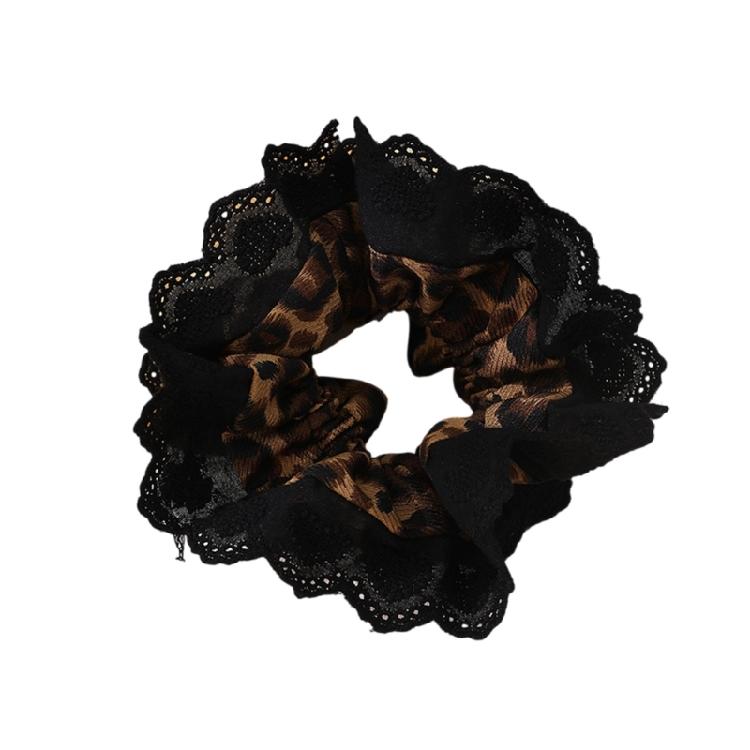 Lacy Hair Tie Elastic Scrunchies French Hair Rings for Elegant Updos Suitable for Long Hair