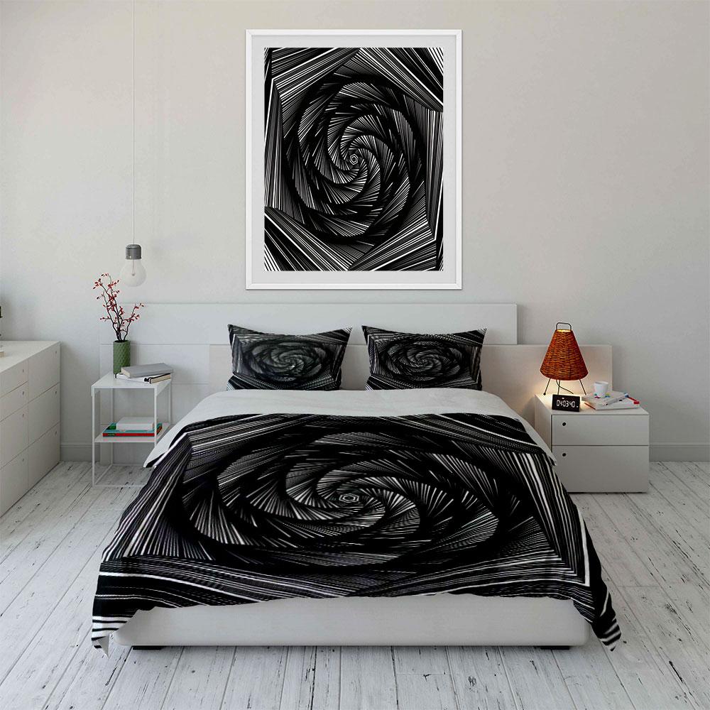 Modern Abstract Patterned Design Set Exquisite three-piece bedding set gift for kids and adults