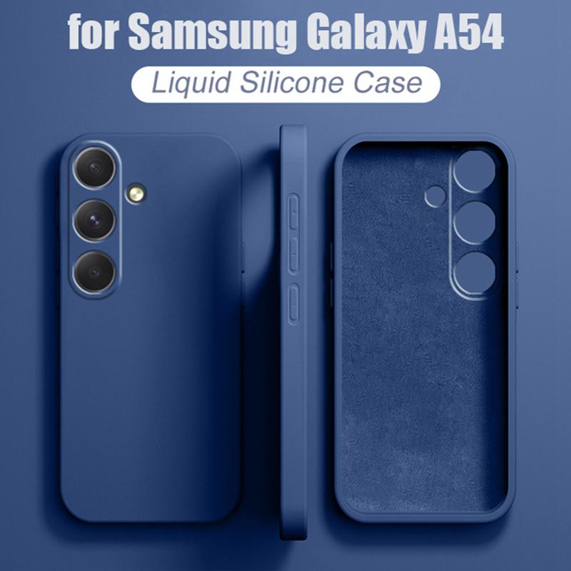 Samsung Galaxy S25 S25+ S24 FE Ultra A06 A16 A26 A36 A56 5G A05 A05S A15 A25 A35 A55 uchun 10 Rangli Hasmatli Suyuq Silikon Telefon G'ilofi