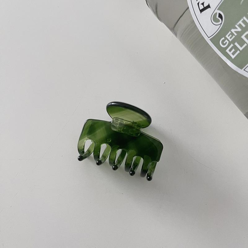 Hochwertige grüne Twill-Acetat-Klammer sanfte Hinterkopf-Haarklammer Bade-Haarklammer Haarnadel Kopfschmuck