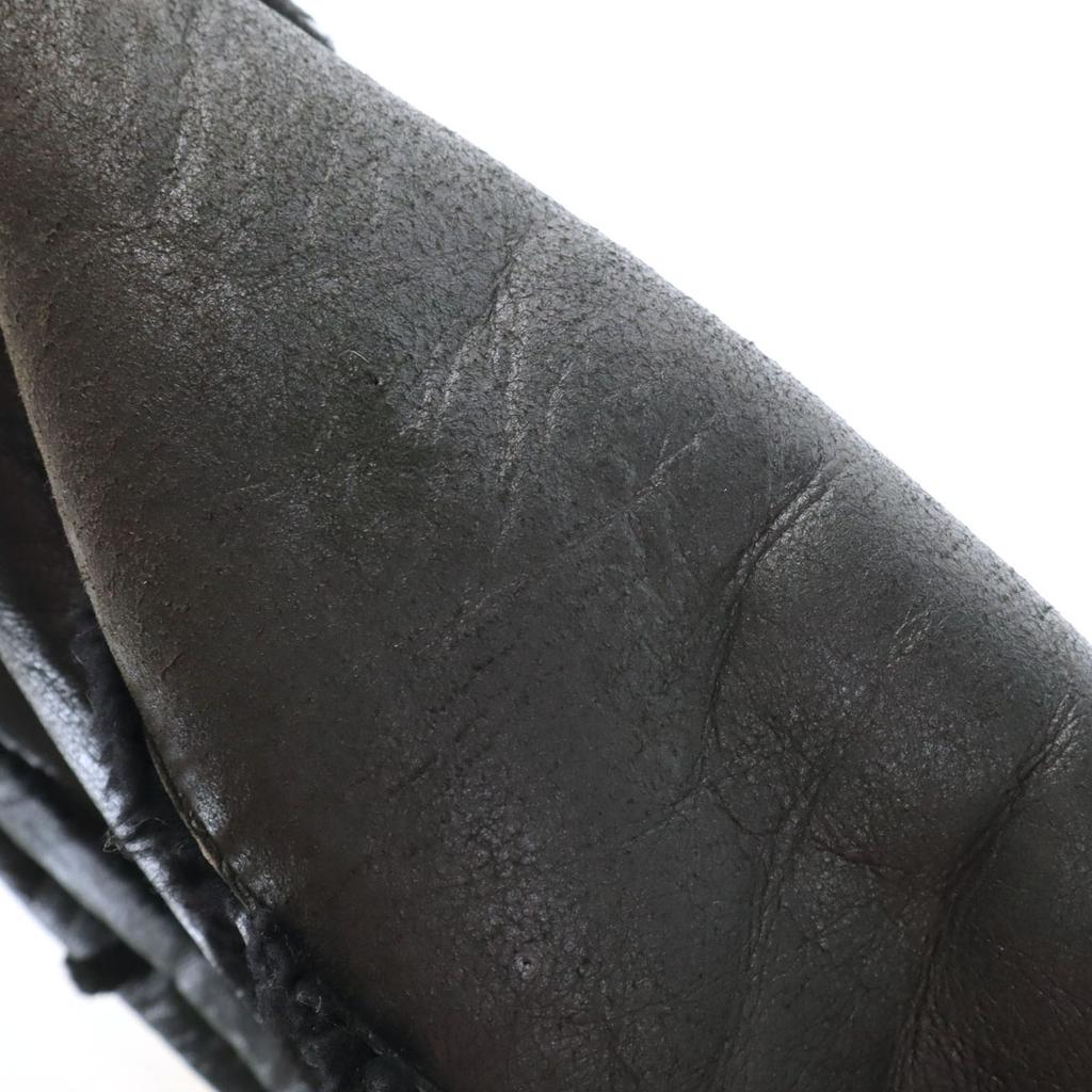 PALMUS Cuir de mouton Manteau en mouton F noir Femme Occasion