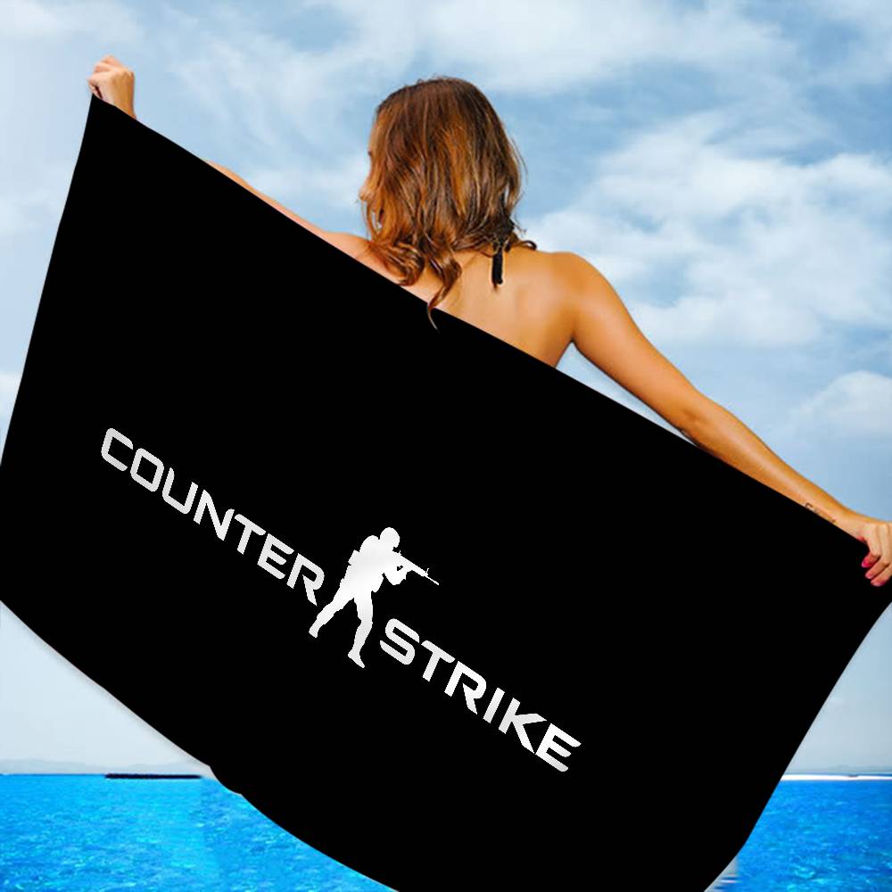 GAME The C-CSGO CS2 Beach Towel Colorful Bath Towels For Girl Microfiber Quick Dry Custom Sand Free Beach Yoga Spa Gym Pool