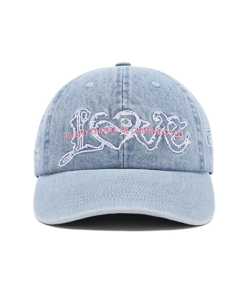 CAVISH Washed Denim Emb Ball Cap Blue(Cv2Fsuab22A)