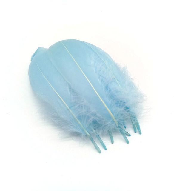 20pcs /Lot Goose Feathers For Crafts Diy Pluams Jewelry Making Wedding Clothing Decoration Accessories Needlework Plumes 15 .20cm