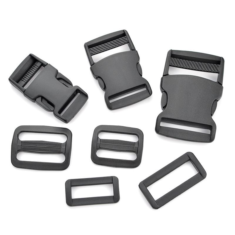 Curea de rucsac cu cataramă din plastic neagră reglabilă pentru mama și copilul și accesoriu pentru geantă pentru bagaje