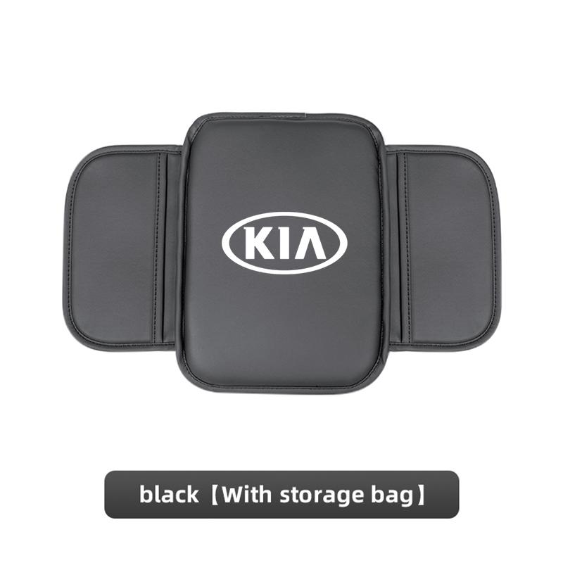 JUNT9 Car Armrest Mats Arm Rest Cushion Interior Accessories For Kia Rio Soul Cerato Soent Sportage Picanto K5 Forte Niro Morning Ceed