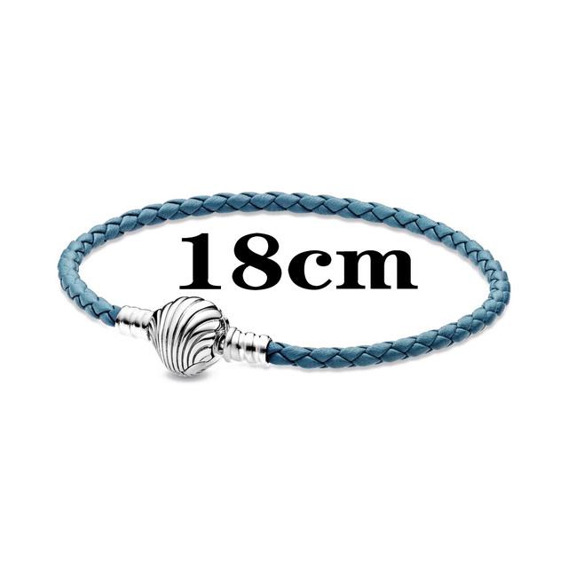 

Нові автентичні мушлі, запонки, бірюзовий плетений шкіряний браслет, підходить для жінок, європейський браслет-оберег, ювелірні вироби своїми руками