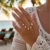 Elegant Zircon Fringe Stackable Finger Ring For Women Stylish Statement Jewelry Perfect For Party And Daily Wear