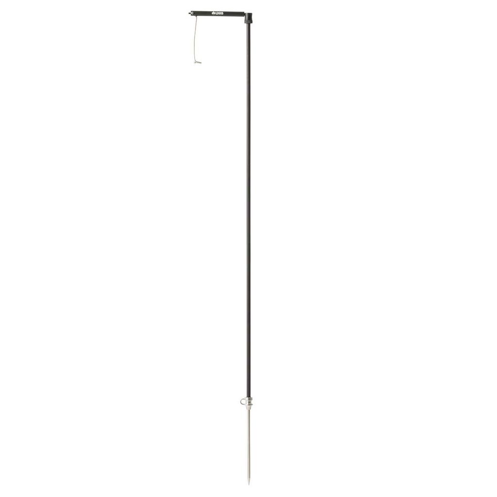 LOGOS Earth Stick Lantern Pole 71905004, Black, Approx. 15cm Wide X 2.5cm Deep X 141cm High