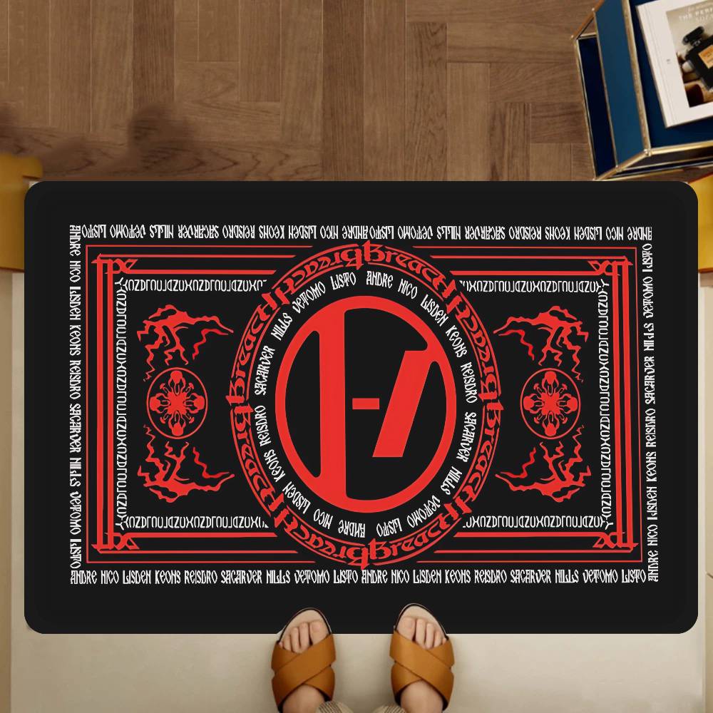 Popular T-Twenty One Pilot Band Entrance Door Mat Nordic Style Home Doormat Bathroom-Toilet Mats Bedroom Hotel Decor Mat
