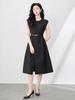 High-End Commuting Slimming Sleeveless Court Style Women's Dress - Summer Waist-Cinching Vest Dress