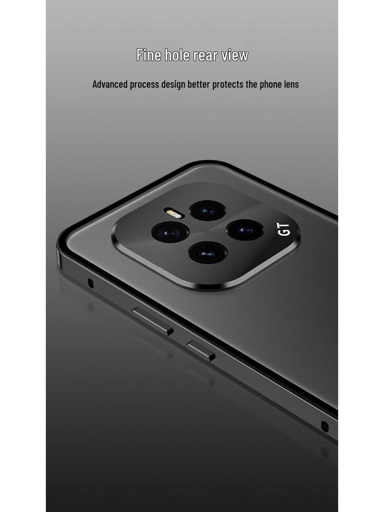 Metal Bumper Frosted Phone Case for Honor GT Pro