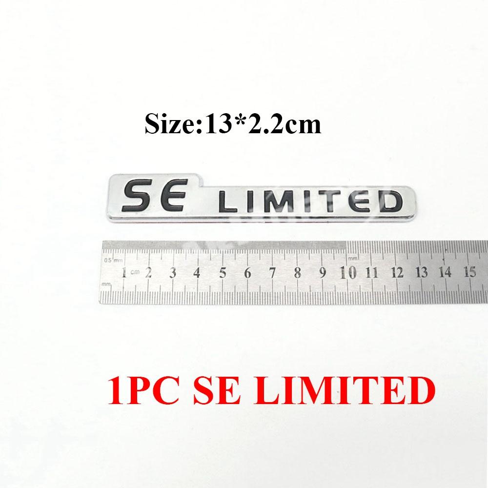 Rear Trunk Script Letter Nameplate Badge Decal Emblem Sticker For SELIMITED Tourer Chaser Platinum Vnturbo Spacio Funcargo