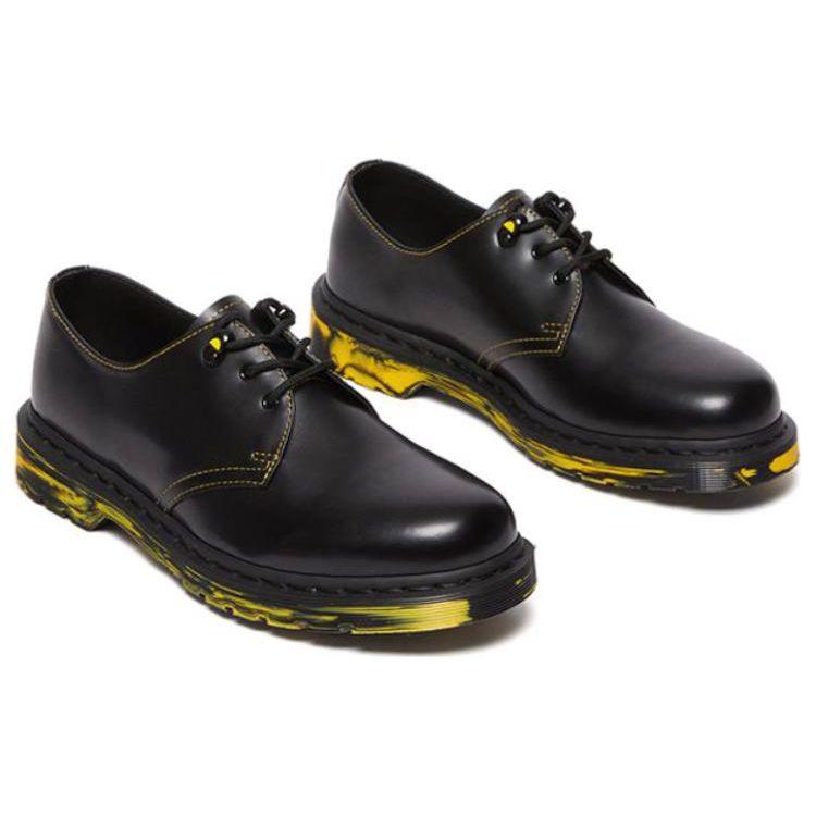 Dr. Martens 1461 Leather Round Toe Lace-Up Comfortable Low-Top Casual Shoes Unisex Casual Shoes Black 31162001