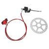 Zestaw hydraulicznych hamulców tarczowych do roweru Zamiennik dla Baja Doodle Bug Dirt Bug DB30 Baja z tarczą hamulcową 180 mm, cylinderkiem głównym, zaciskiem