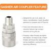 GASHER 12PCS 1/2-Inch Male Industrial Coupler,1/4 Basic Flow Quick Connect Air Coupler