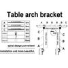 with Clamps Balloon Arch Stand Adjustable Length Desktop Arch Frame  Wedding Party Decor
