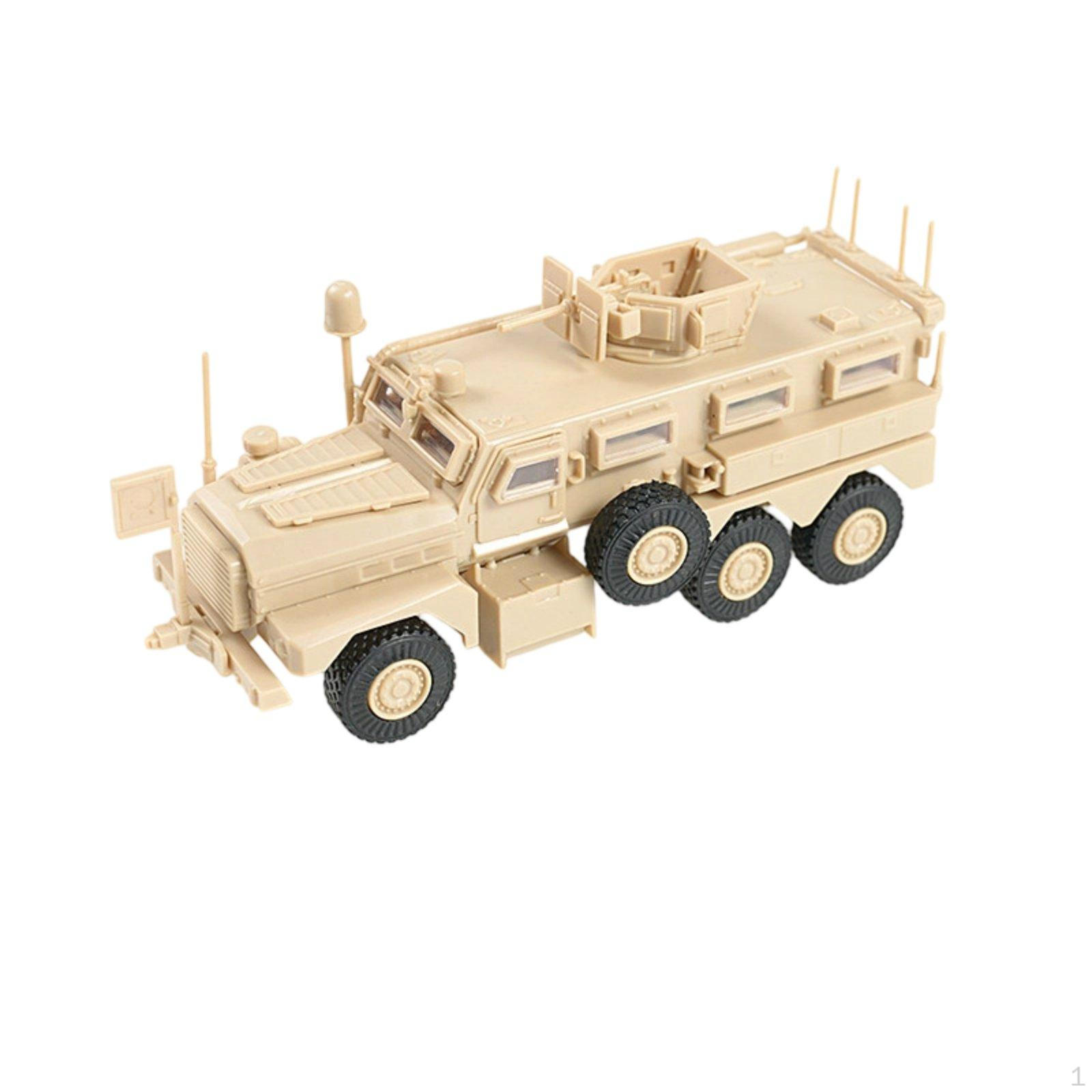 67 Pieces 1:72 Scale Cougar Armored Patrol Vehicle Model Glue Assembly 6x6 Kit for